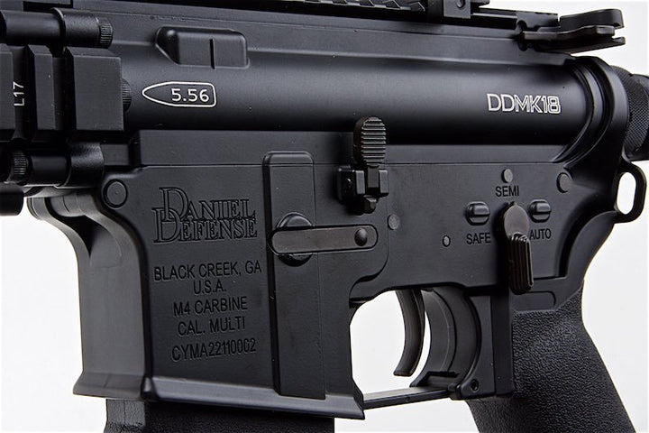 CYMA Platinum Daniel Defense MK18 Airsoft AEG Rifle - Black (CM105) - Bang Bang Airsoft