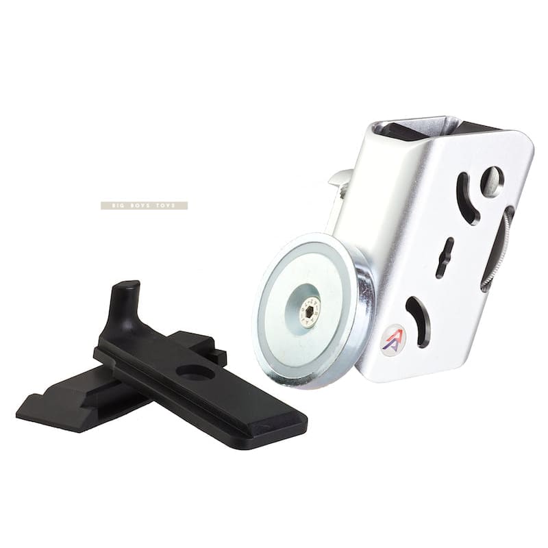 DAA Race Master Magazine Pouch w/ Magnet - Silver - Bang Bang Airsoft