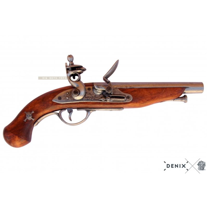 Denix France 18th Century Flintlock Pirate Pistol Replica (Model Only) - Bang Bang Airsoft