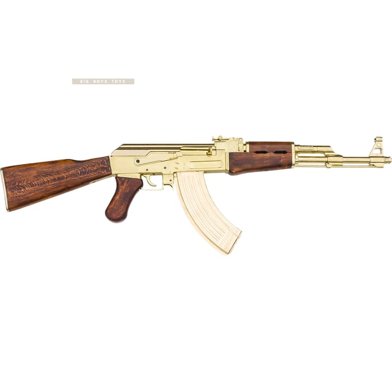 Denix Russian AK - 47 Assault Rifle Gold Replica (Model Only) - Bang Bang Airsoft