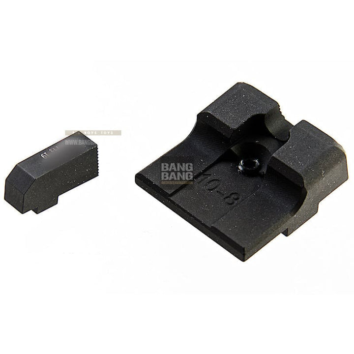 Detonator 10 - 8 Performance Steel Sight Set for Tokyo Marui Model 17 / 18C GBB - Bang Bang Airsoft