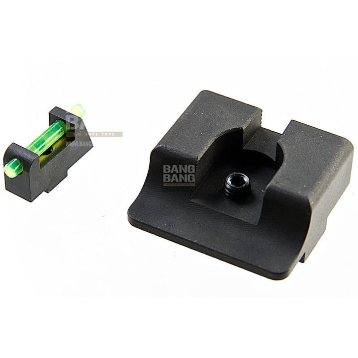 Detonator TTI Ultimate Fiber Optic Steel Sight Set for Tokyo Marui 17 / 18C GBB - Bang Bang Airsoft