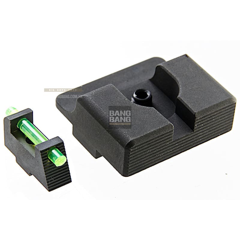 Detonator TTI Ultimate Fiber Optic Steel Sight Set for Tokyo Marui 17 / 18C GBB - Bang Bang Airsoft