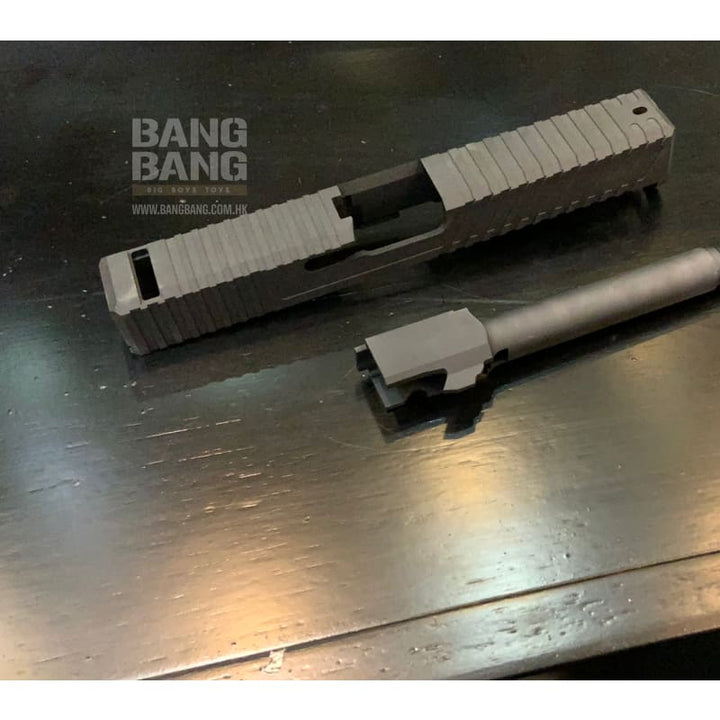 Dytac SLR x JW slide with threaded outer barrel for Tokyo Marui G17 - Bang Bang Airsoft