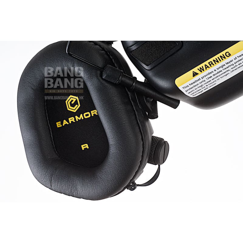 Earmor hearing protection ear-muff - black free shipping
