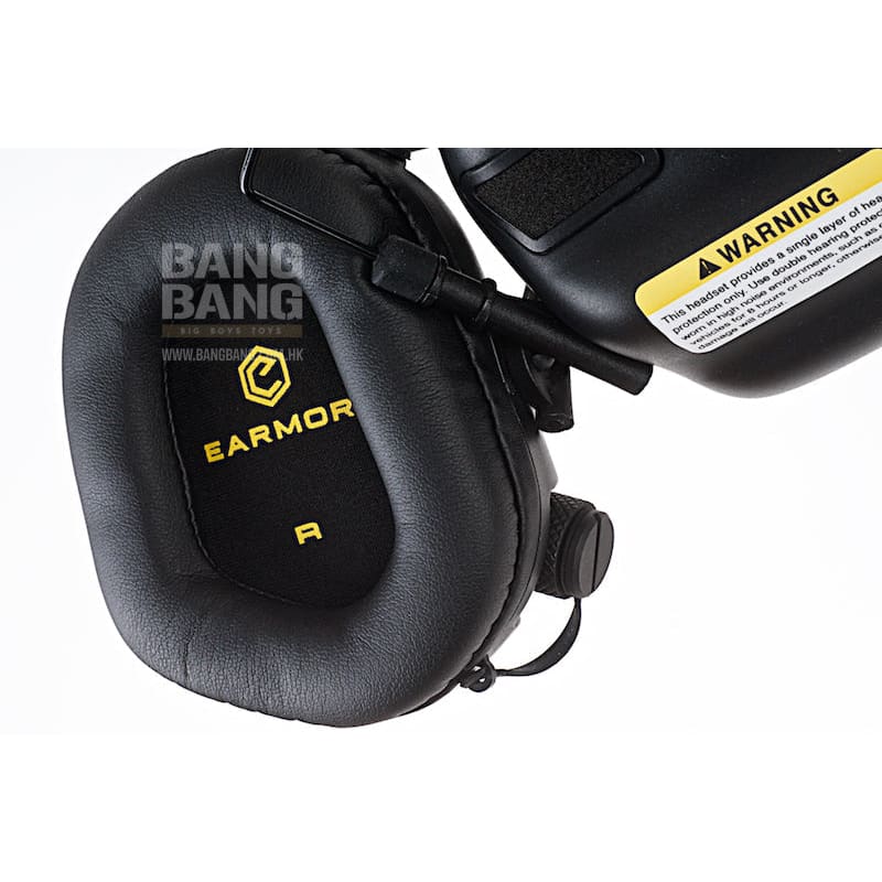 Earmor Hearing Protection Ear - Muff - Black - Bang Bang Airsoft