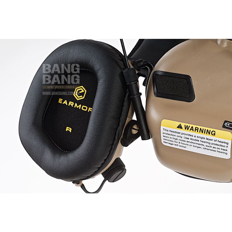 Earmor Hearing Protection Ear - Muff - DE - Bang Bang Airsoft