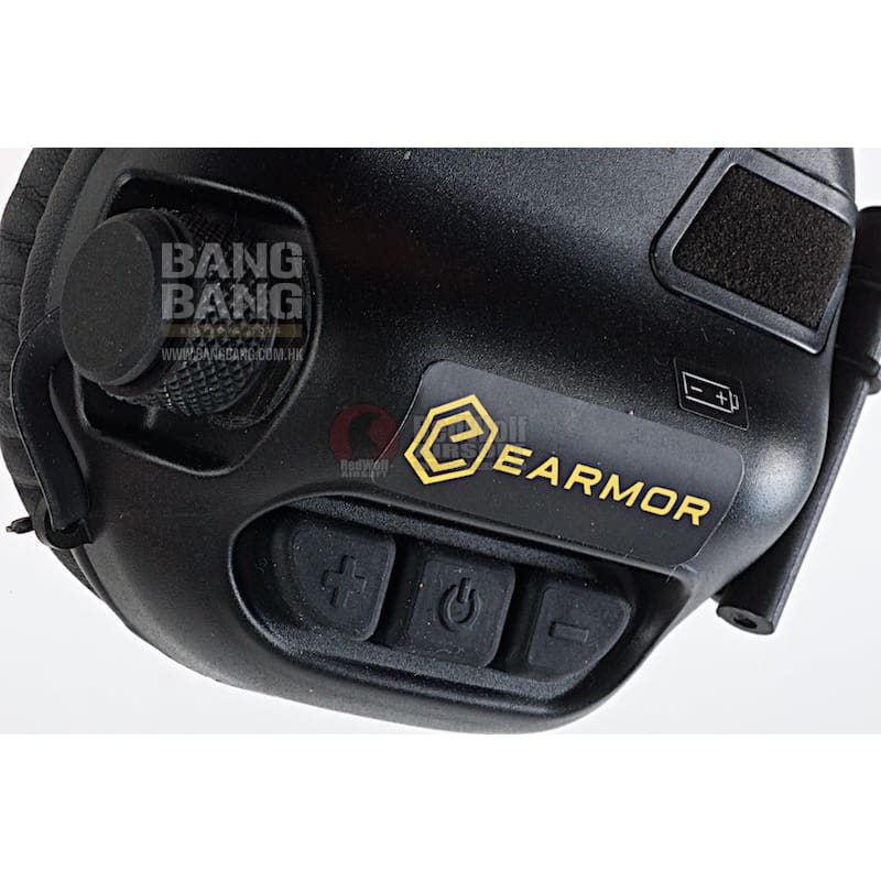 Earmor hearing protection ear-muff helmet version - black