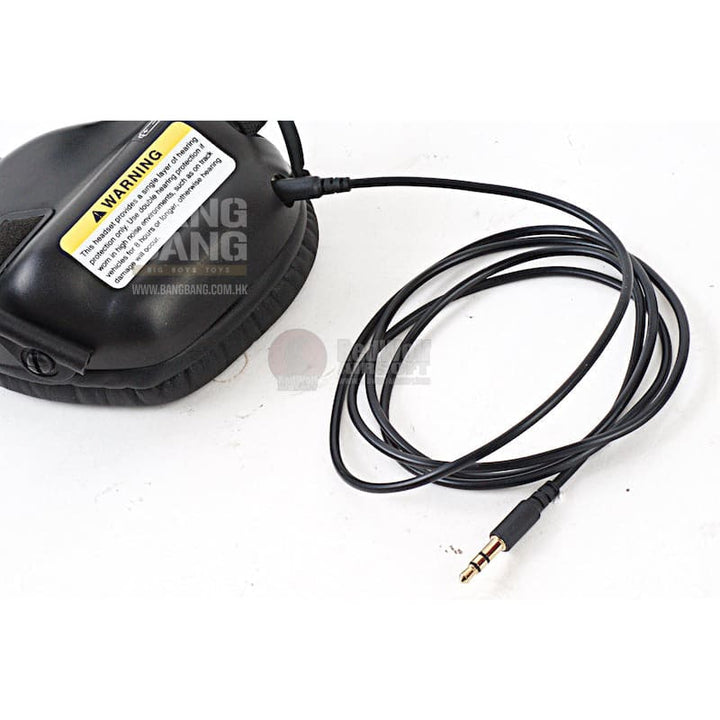 Earmor Hearing Protection Ear - Muff Helmet Version - Black - Bang Bang Airsoft