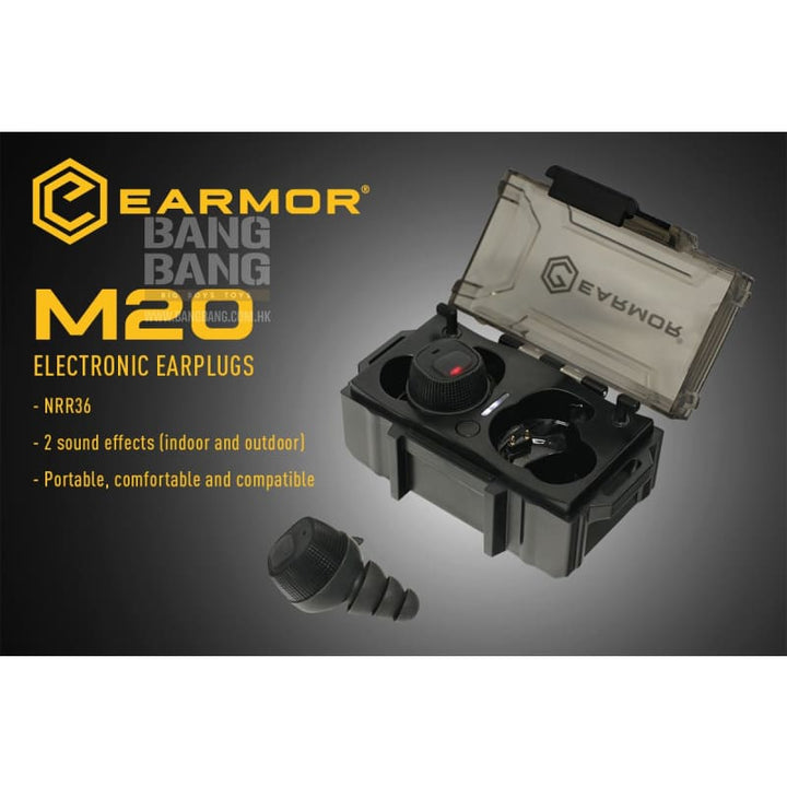 Earmor M20 Electronic Earplug - Bang Bang Airsoft