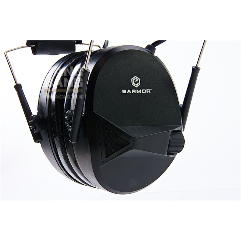 Earmor Sport Shooting Electronic Hearing Protector with AUX Input - Black - Bang Bang Airsoft