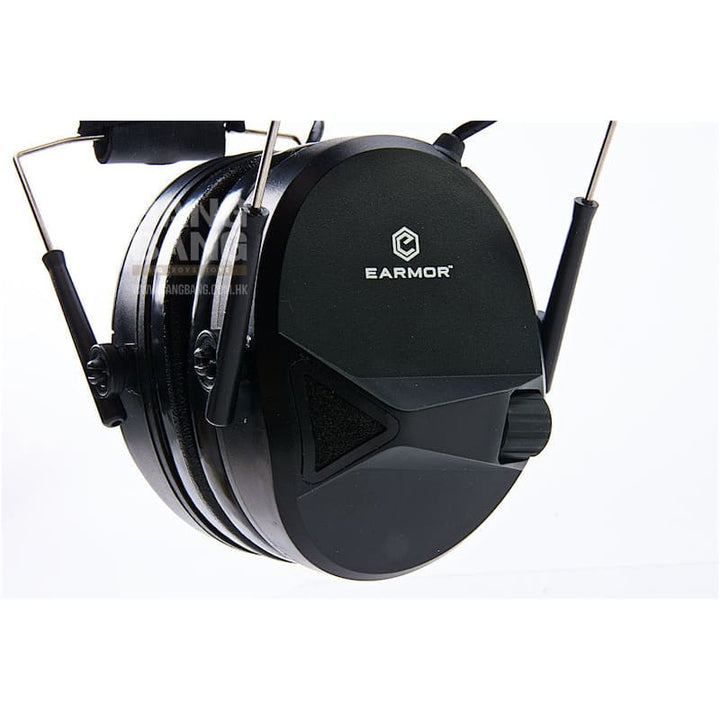 Earmor Sport Shooting Electronic Hearing Protector with AUX Input - Black - Bang Bang Airsoft