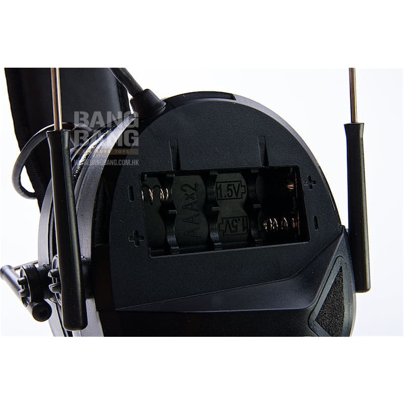 Earmor Sport Shooting Electronic Hearing Protector with AUX Input - Black - Bang Bang Airsoft