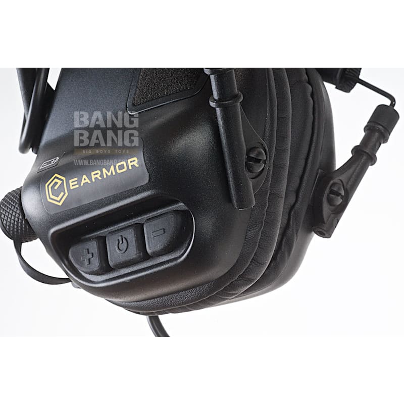 Earmor Tactical Hearing Protection Ear - Muff - Black - Bang Bang Airsoft