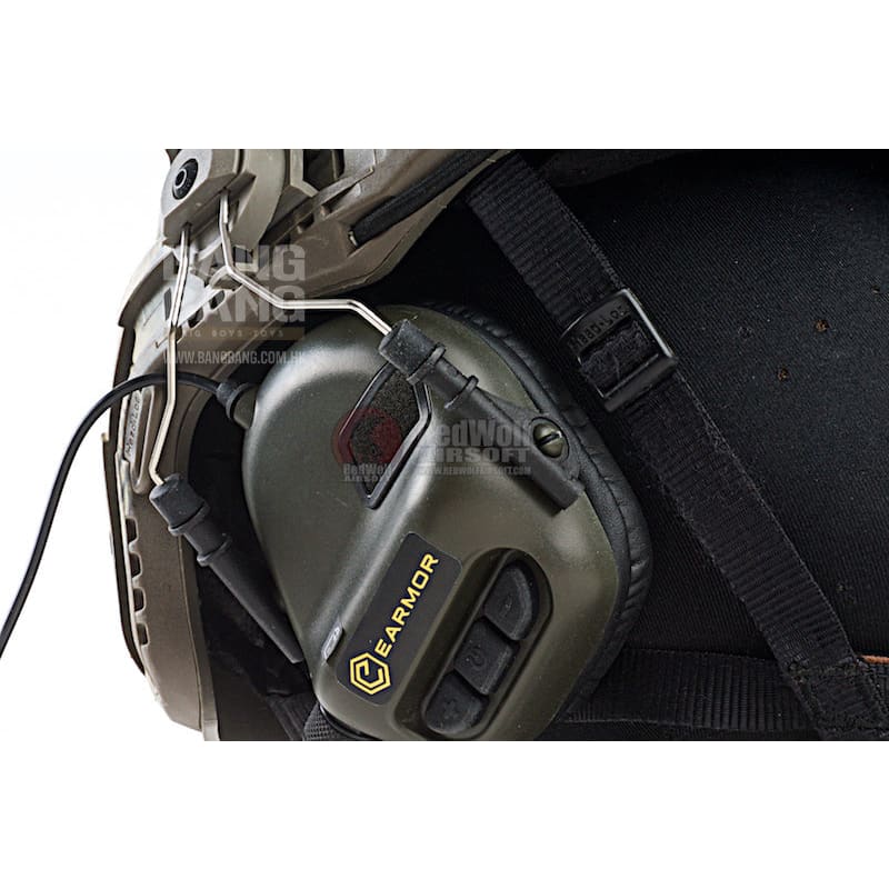 Earmor Tactical Hearing Protection Helmet Version Ear - Muff - FG - Bang Bang Airsoft