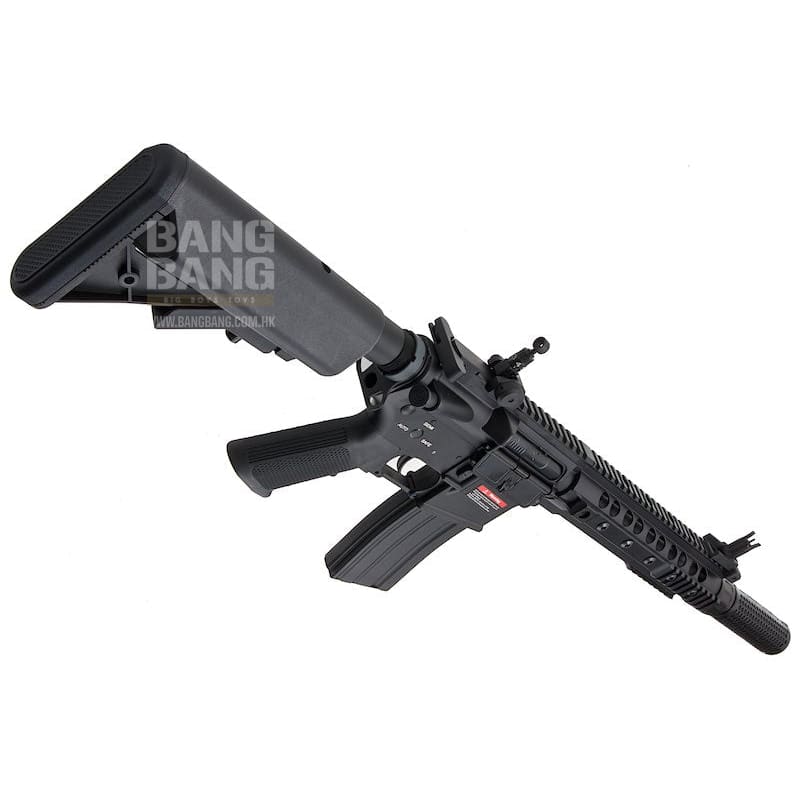 E&C EC317 Full Metal KAC SR16 - E3 URX3 10 inch AEG (QD 1.5 Gearbox) w/ Silencer - Black - Bang Bang Airsoft
