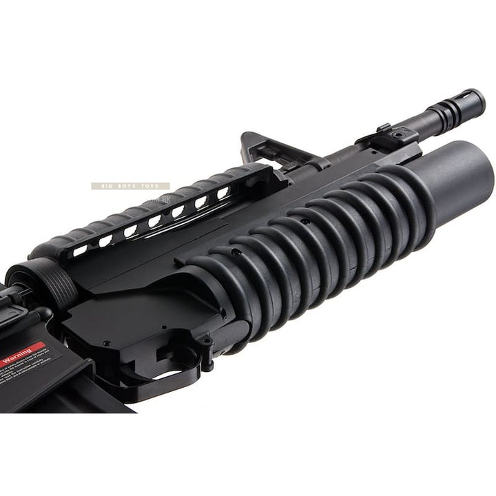 E&C EC703 Full Metal M4A1 AEG (QD 1.5 Gearbox, Blank Marking) w/ M203 Grenade Launcher - Black - Bang Bang Airsoft