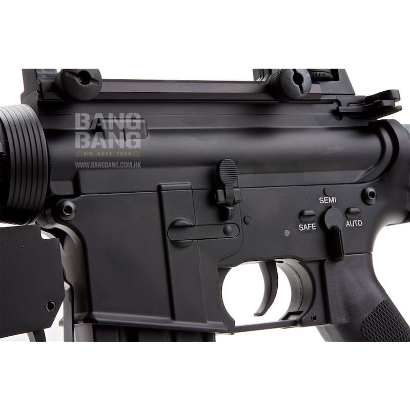 E&C EC703 Full Metal M4A1 AEG (QD 1.5 Gearbox, Blank Marking) w/ M203 Grenade Launcher - Black - Bang Bang Airsoft