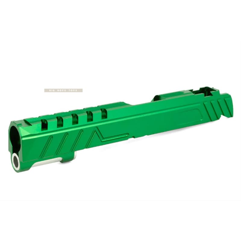 EDGE Custom 'DIVA' Aluminum Standard Slide for Tokyo Marui Hi Capa / 1911 GBB Pistol - Green - Bang Bang Airsoft