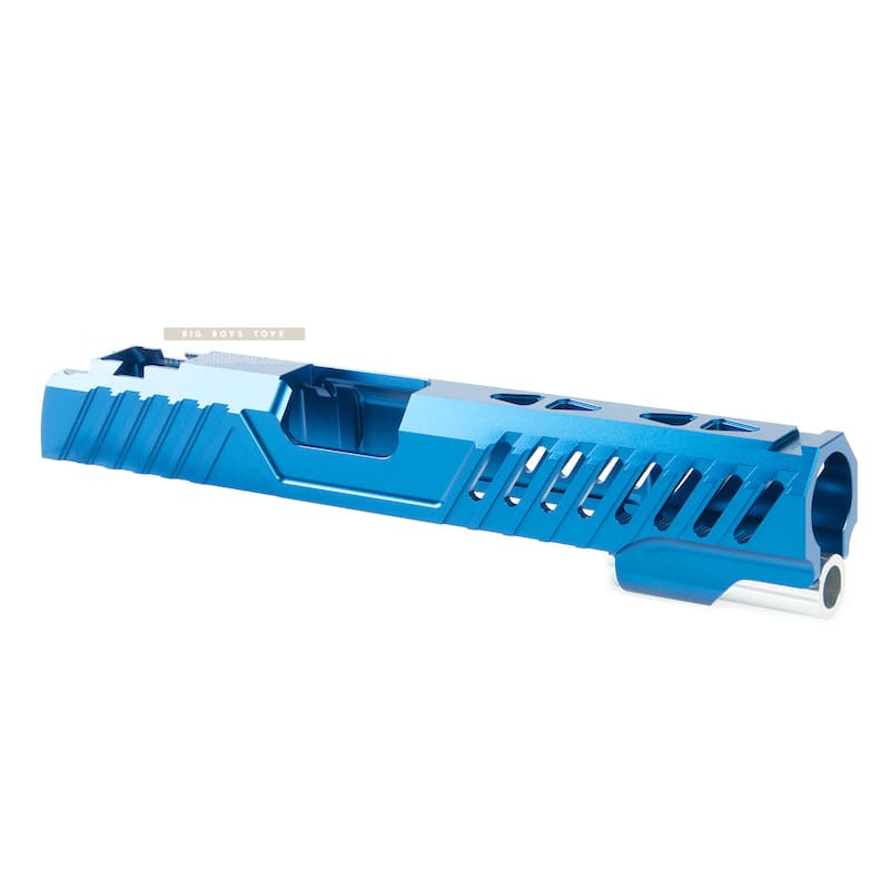 EDGE Custom 'RAZOR' Standard Slide for Tokyo Marui Hi - Capa / 1911 GBB Pistol - Blue - Bang Bang Airsoft