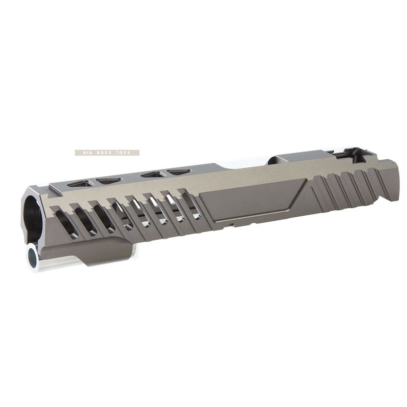 EDGE Custom 'RAZOR' Standard Slide for Tokyo Marui Hi - Capa / 1911 GBB Pistol - Grey - Bang Bang Airsoft