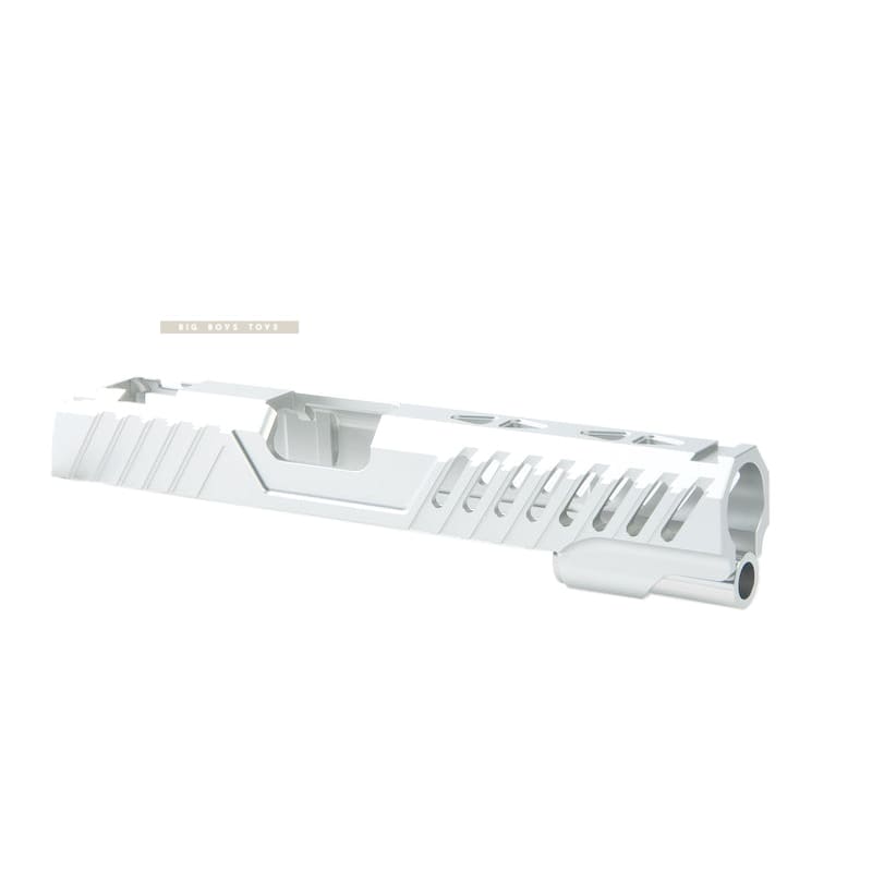 EDGE Custom 'RAZOR' Standard Slide for Tokyo Marui Hi - Capa / 1911 GBB Pistol - Silver - Bang Bang Airsoft