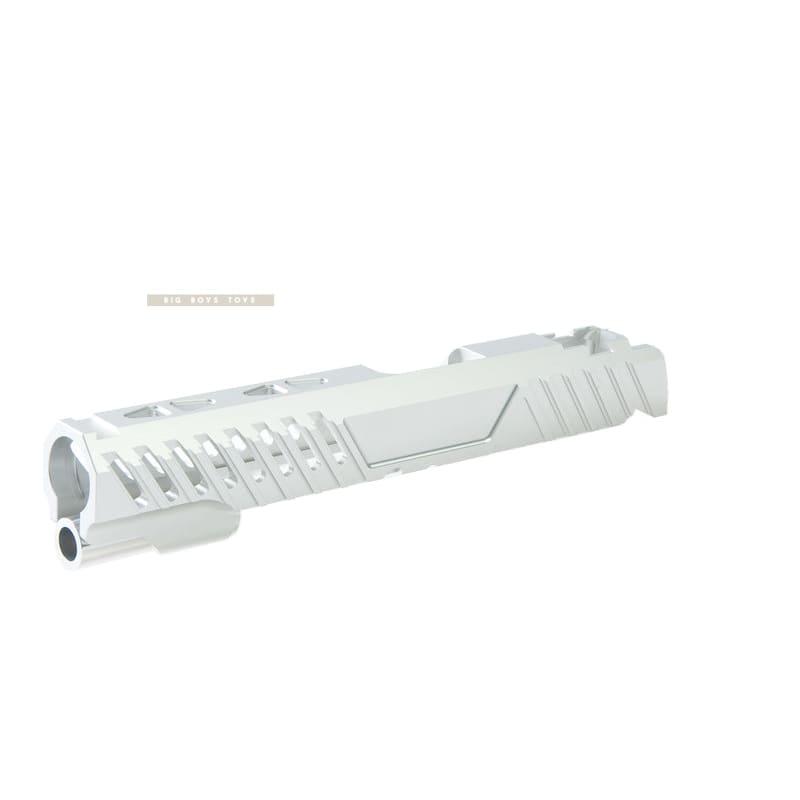 EDGE Custom 'RAZOR' Standard Slide for Tokyo Marui Hi - Capa / 1911 GBB Pistol - Silver - Bang Bang Airsoft