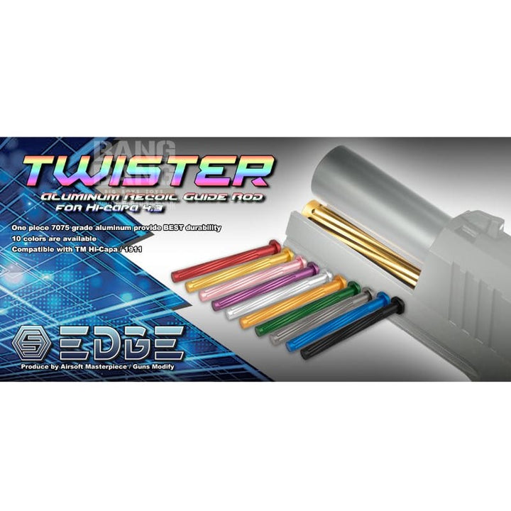 EDGE Hi Capa 4.3 Guide Rod (Custom 'Twister') - Blue - Bang Bang Airsoft