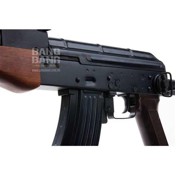 E&L Real Wood AKMS AEG Rifle - Black (EL - A113S) - Bang Bang Airsoft