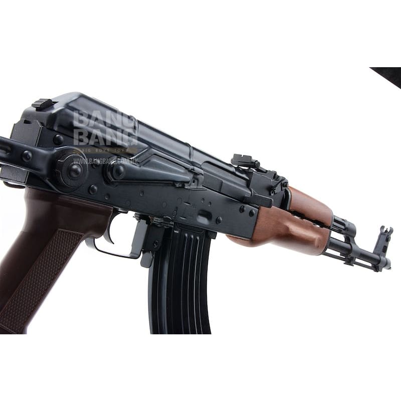 E&L Real Wood AKMS AEG Rifle - Black (EL - A113S) - Bang Bang Airsoft