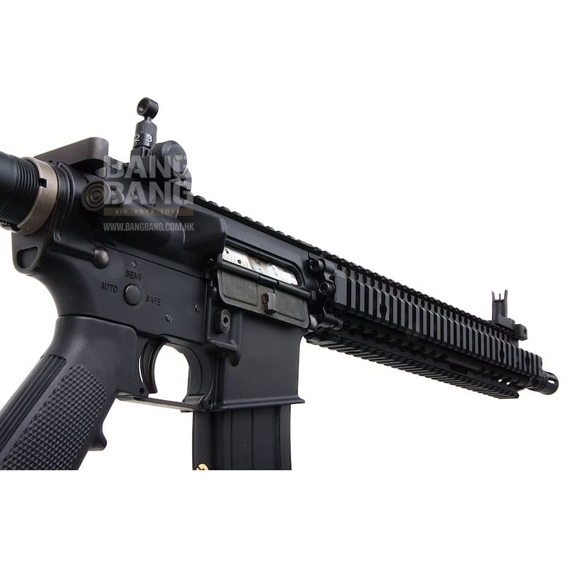 EMG Colt Licensed Daniel Defense 12.5 inch M4A1 SOPMOD Block 2 GBBR Airsoft - BK (by King Arms) - Bang Bang Airsoft