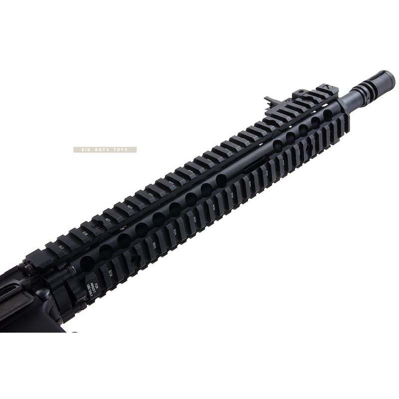 EMG Colt Licensed Daniel Defense 12.5 inch M4A1 SOPMOD Block 2 GBBR Airsoft - BK (by King Arms) - Bang Bang Airsoft