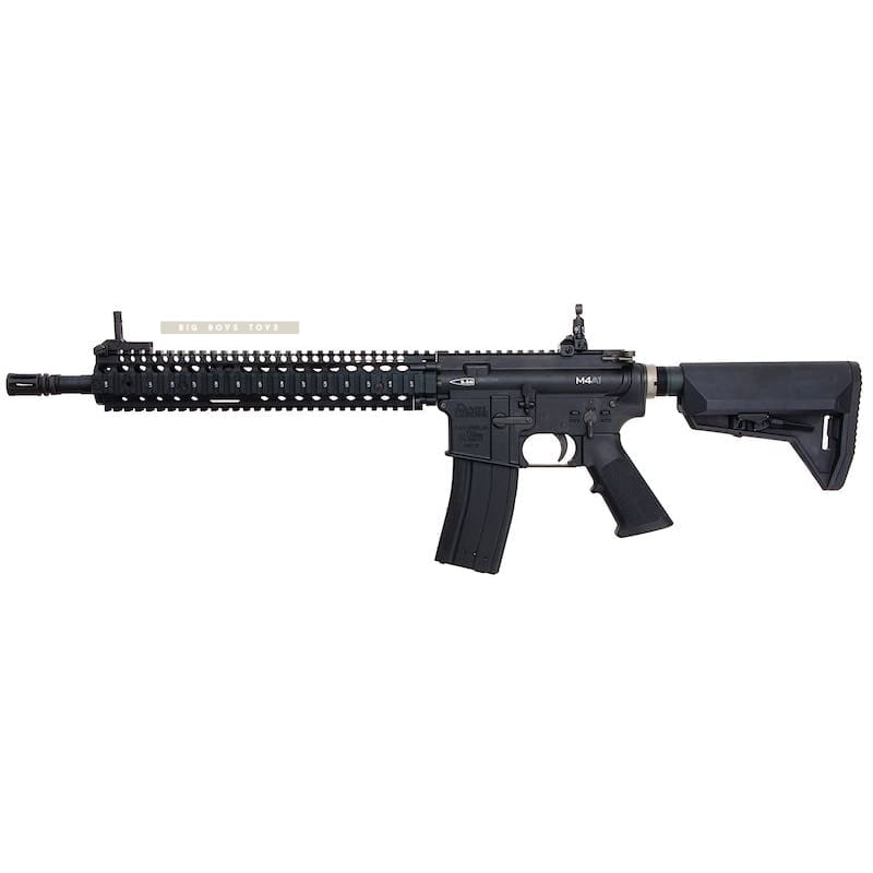EMG Colt Licensed Daniel Defense 12.5 inch M4A1 SOPMOD Block 2 GBBR Airsoft - BK (by King Arms) - Bang Bang Airsoft