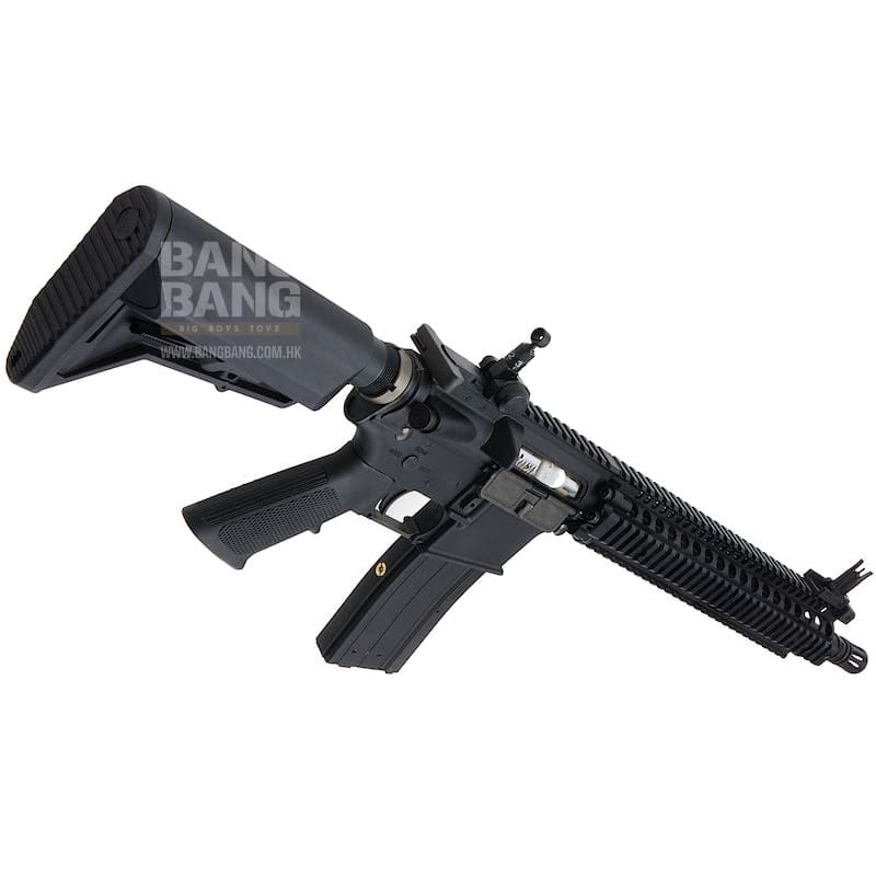 EMG Colt Licensed Daniel Defense 12.5 inch M4A1 SOPMOD Block 2 GBBR Airsoft - BK (by King Arms) - Bang Bang Airsoft