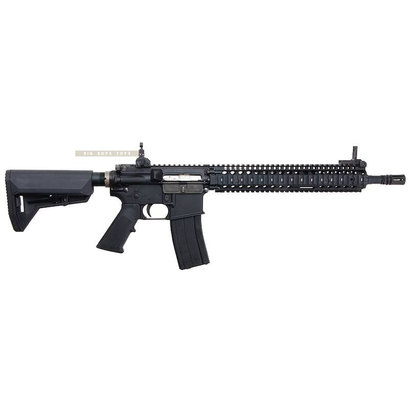 EMG Colt Licensed Daniel Defense 12.5 inch M4A1 SOPMOD Block 2 GBBR Airsoft - BK (by King Arms) - Bang Bang Airsoft