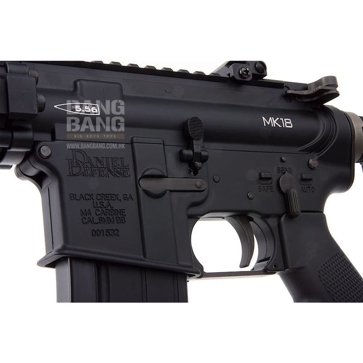 EMG Colt Licensed Daniel Defense 9 inch MK18 GBBR Airsoft - BK (by King Arms) - Bang Bang Airsoft