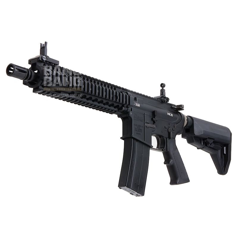 EMG Colt Licensed Daniel Defense 9 inch MK18 GBBR Airsoft - BK (by King Arms) - Bang Bang Airsoft