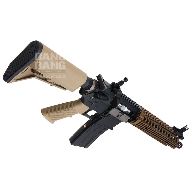 EMG Colt Licensed Daniel Defense 9 inch MK18 GBBR Airsoft - BK/ DE (by King Arms) - Bang Bang Airsoft