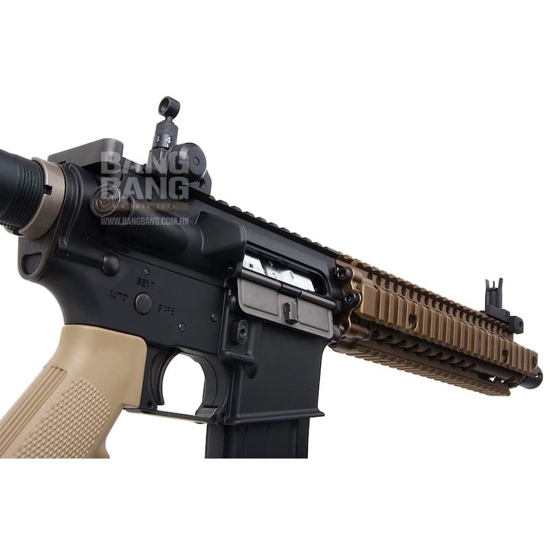 EMG Colt Licensed Daniel Defense 9 inch MK18 GBBR Airsoft - BK/ DE (by King Arms) - Bang Bang Airsoft