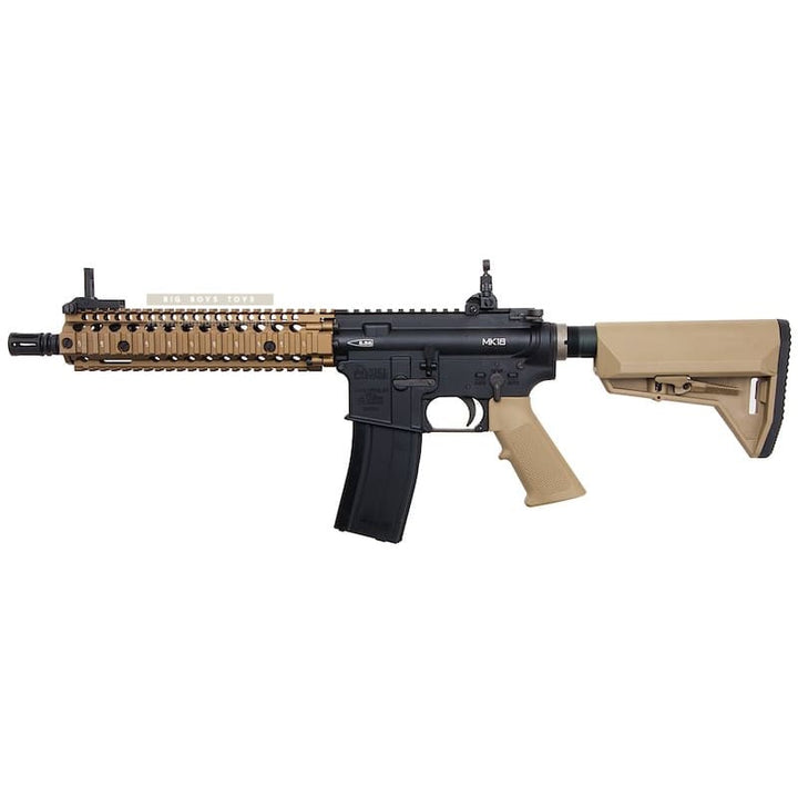 EMG Colt Licensed Daniel Defense 9 inch MK18 GBBR Airsoft - BK/ DE (by King Arms) - Bang Bang Airsoft