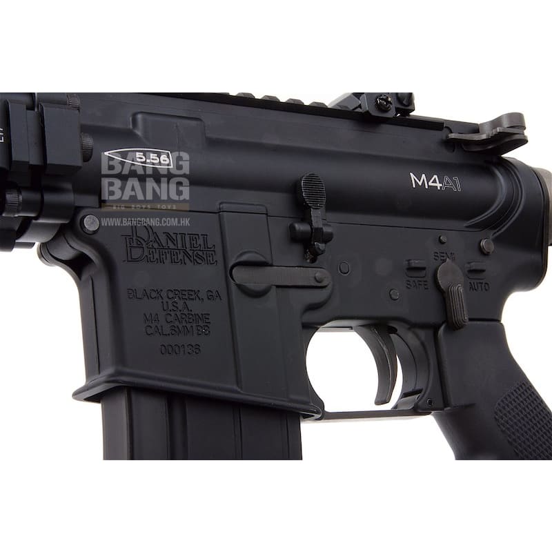 EMG Colt Licensed Daniel Defense M4A1 FSP GBBR Airsoft - BK (by King Arms) - Bang Bang Airsoft