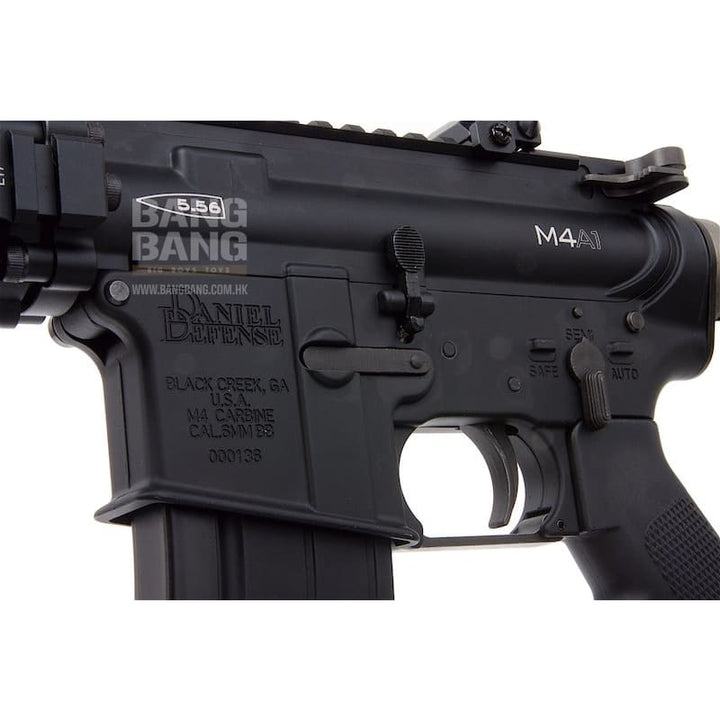EMG Colt Licensed Daniel Defense M4A1 FSP GBBR Airsoft - BK (by King Arms) - Bang Bang Airsoft