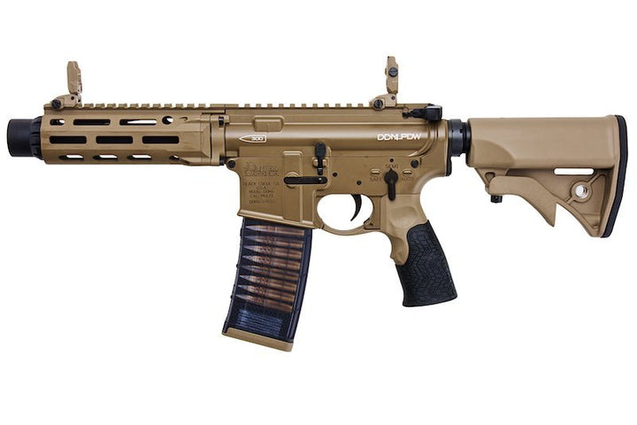 EMG Daniel Defense DDM4 PDW GBB Rifle (CYMA CGS System) - FDE - Bang Bang Airsoft