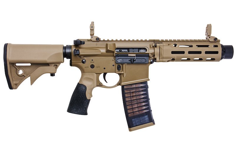 EMG Daniel Defense DDM4 PDW GBB Rifle (CYMA CGS System) - FDE - Bang Bang Airsoft