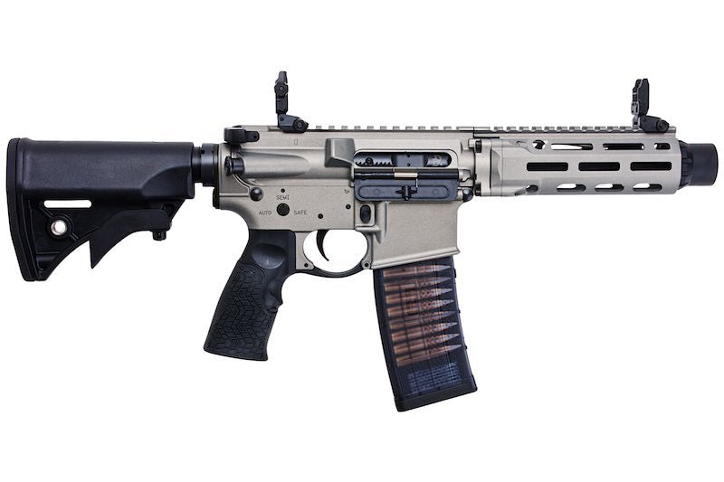 EMG Daniel Defense DDM4 PDW GBB Rifle (CYMA CGS System) - Silver - Bang Bang Airsoft