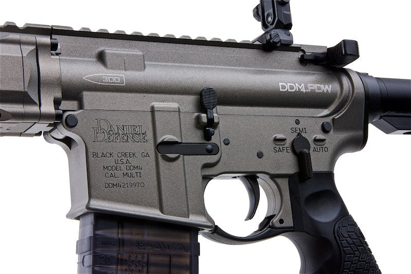 EMG Daniel Defense DDM4 PDW GBB Rifle (CYMA CGS System) - Silver - Bang Bang Airsoft