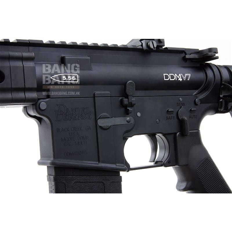 EMG Daniel Defense Licensed DDM4 V7 MWS GBBR Airsoft - Black - Bang Bang Airsoft