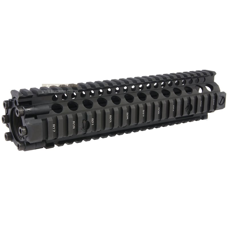 EMG Licensed CNC Aluminum Daniel Defense 9.5 inch M4A1 RIS II Airsoft Handguard - Black - Bang Bang Airsoft