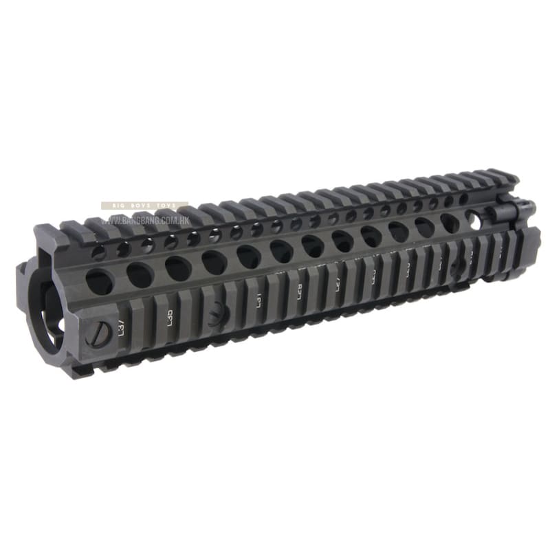 EMG Licensed CNC Aluminum Daniel Defense 9.5 inch M4A1 RIS II Airsoft Handguard - Black - Bang Bang Airsoft
