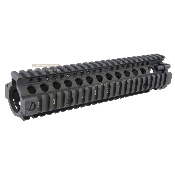 EMG Licensed CNC Aluminum Daniel Defense 9.5 inch M4A1 RIS II Airsoft Handguard - Black - Bang Bang Airsoft